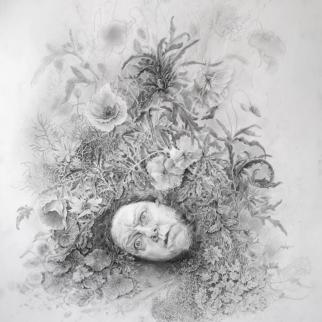 The Artist -graphite on paper by Jennifer Robson