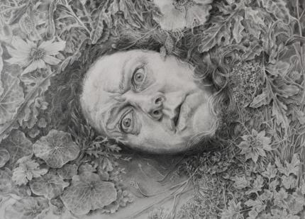 The Artist - graphite on paper by Jennifer Robson